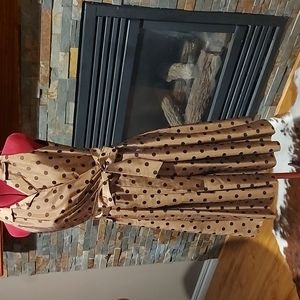 Ladies dress, size 6, Laura petite, copper brown